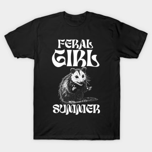 Feral Girl Summer Opossum T-Shirt